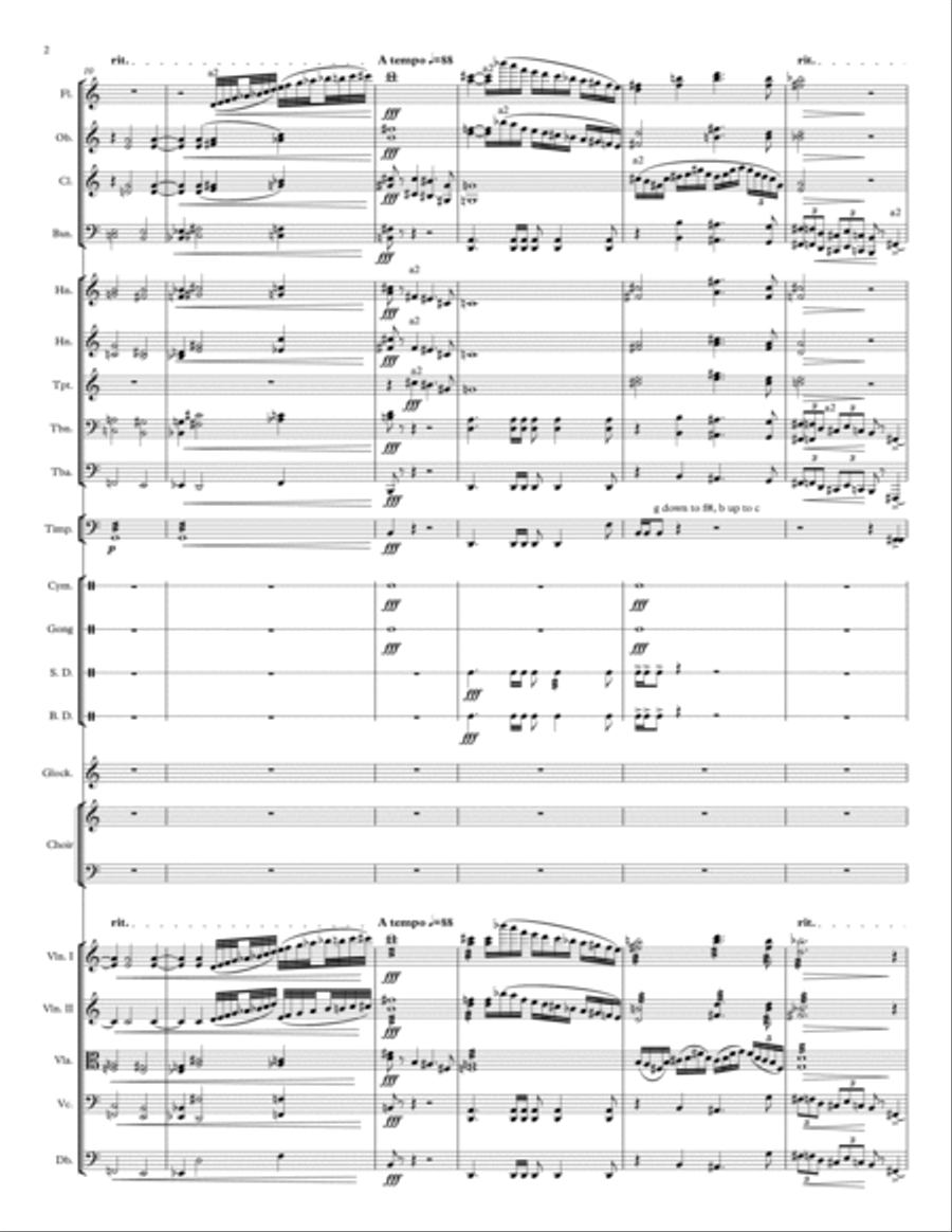 Liberation (for Chorus and Orchestra) 4-Part scores gallery preview page 2