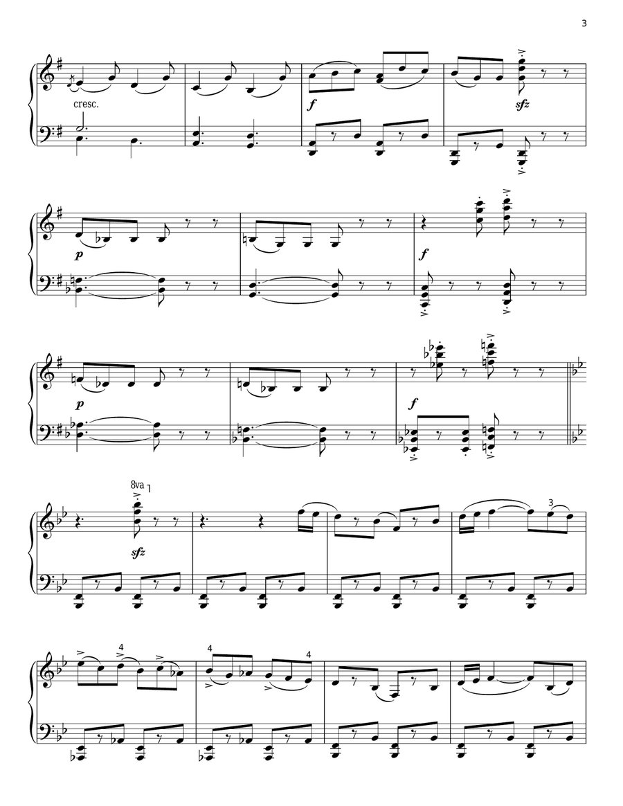 The Irish Washerwoman (arr. Phillip Keveren) Piano Solo scores gallery preview page 3