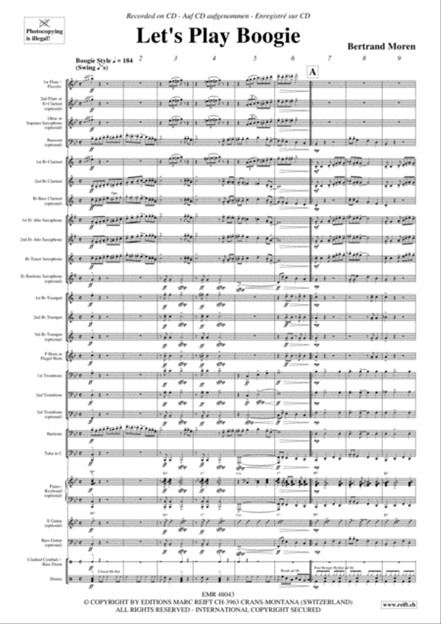 Let's Play Boogie Concert Band scores gallery preview page 3