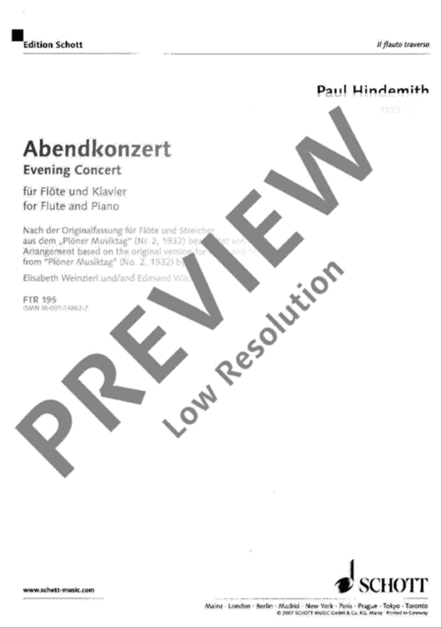 Evening Concert Flute Solo scores gallery preview page 2
