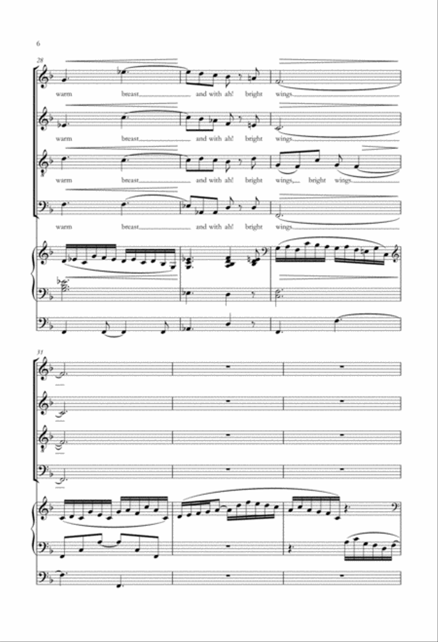 The Spring of the Water of Life 4-Part scores gallery preview page 5