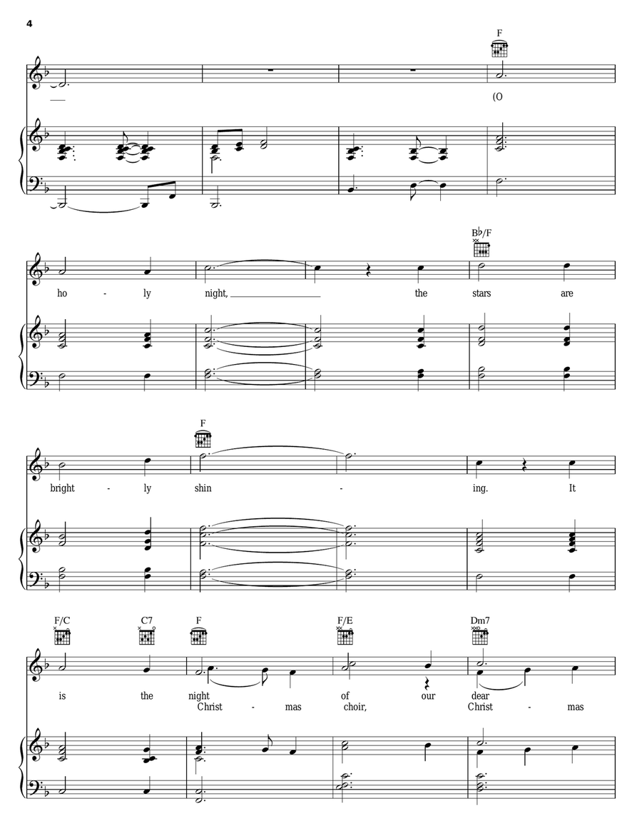 Christmas Pipes Piano, Vocal, Guitar scores gallery preview page 4