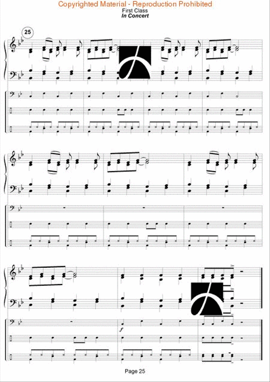 First Class - In Concert Concert Band scores gallery preview page 26