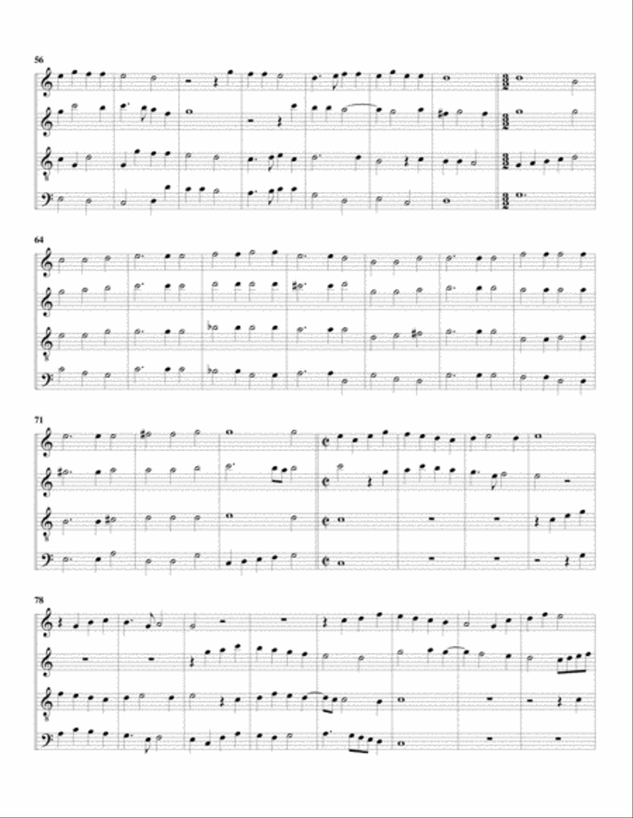 La Ghirardella a4 (Canzoni da suonare,1616, no.1) (arrangement for 4 recorders) Recorder scores gallery preview page 3