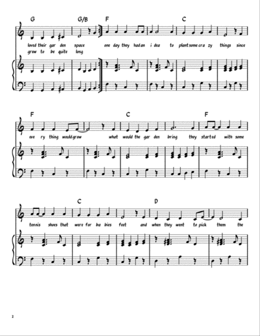 Victory Garden - Piano/Vocal/Guitar Piano, Vocal, Guitar scores gallery preview page 2