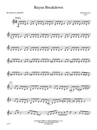Bayou Breakdown: B-flat Bass Clarinet