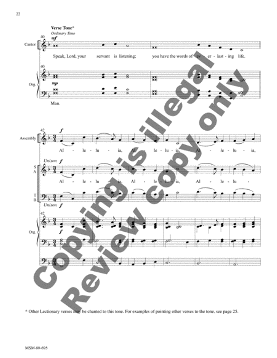 Mass of St. Luke the Evangelist 4-Part scores gallery preview page 12