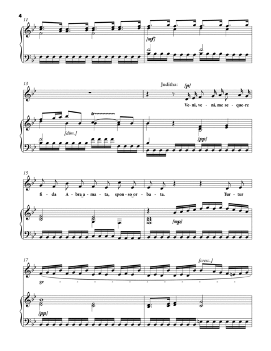 VIVALDI Antonio: Veni, veni, me sequere fida, aria from the oratorio 