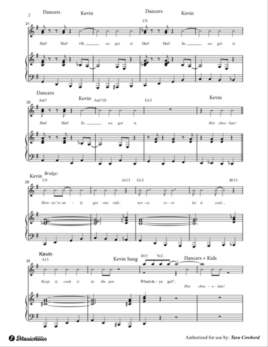 Hot Chocolate Hot Chocolate Voice scores gallery preview page 3