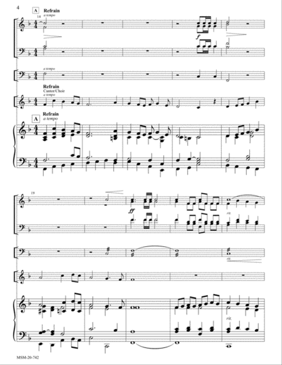 Hail Thee, Festival Day Hail Thee, Festival Day 4-Part scores gallery preview page 3