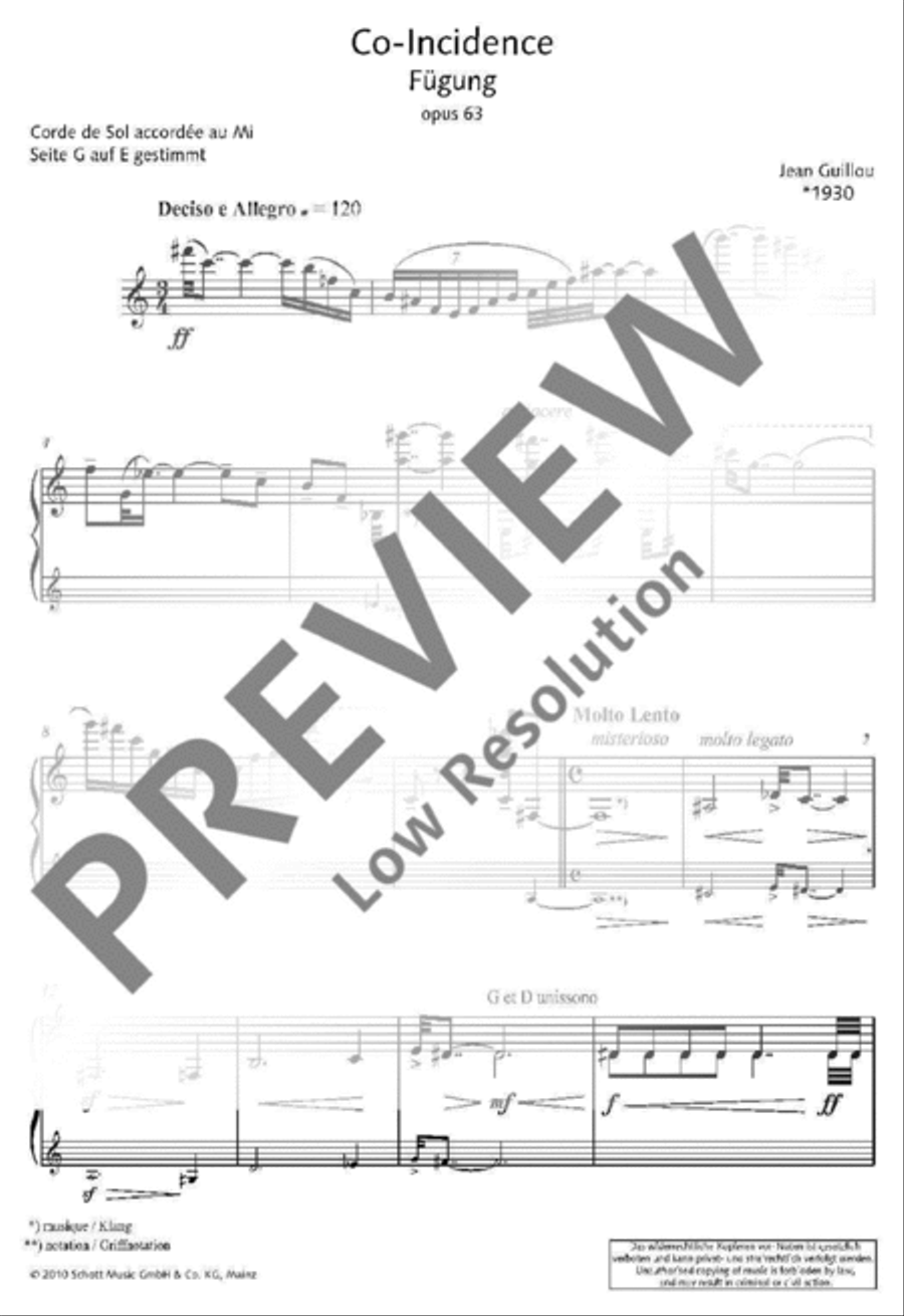Co-Incidence Co-Incidence Violin Solo scores gallery preview page 2