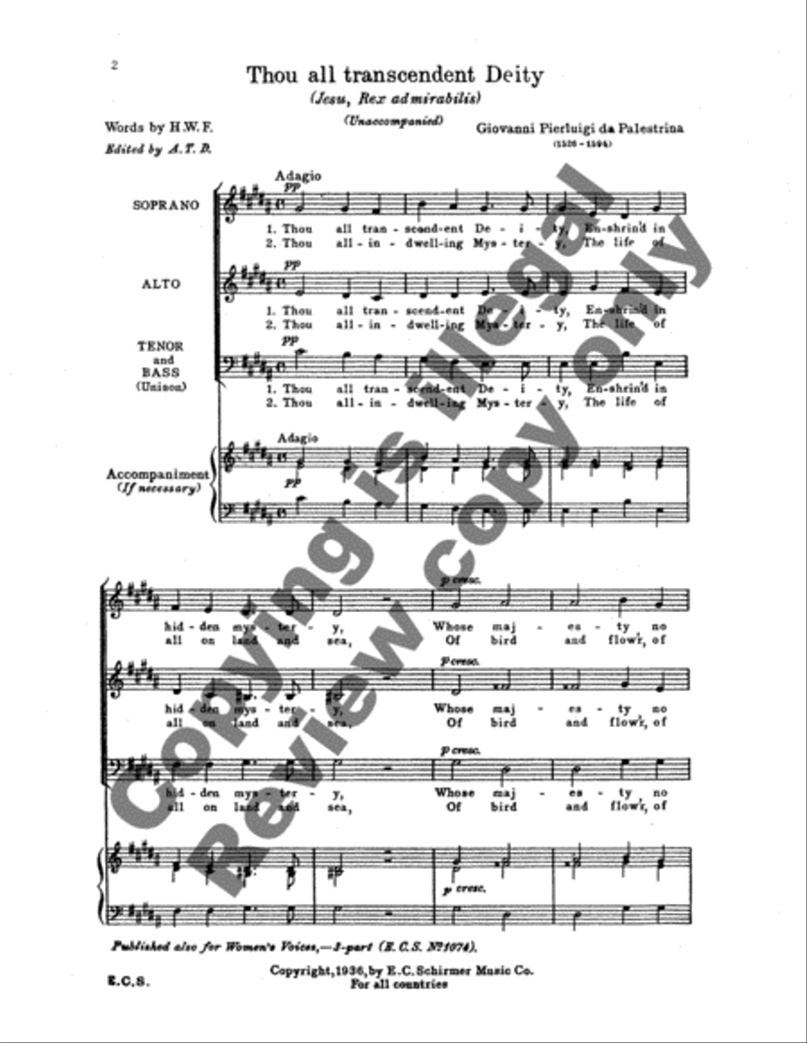 Thou All-transcendant Deity SAT scores gallery preview page 3