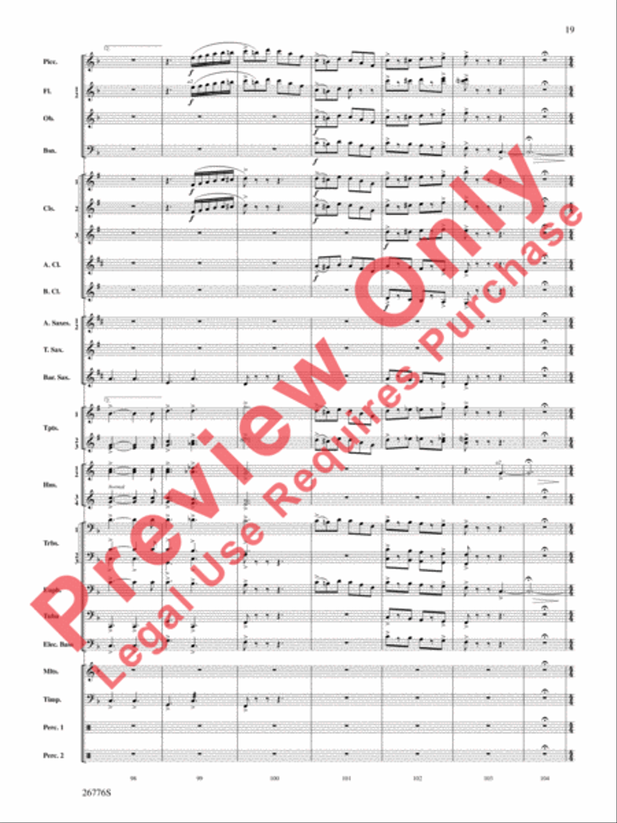 The Music of Disneyland Concert Band scores gallery preview page 20