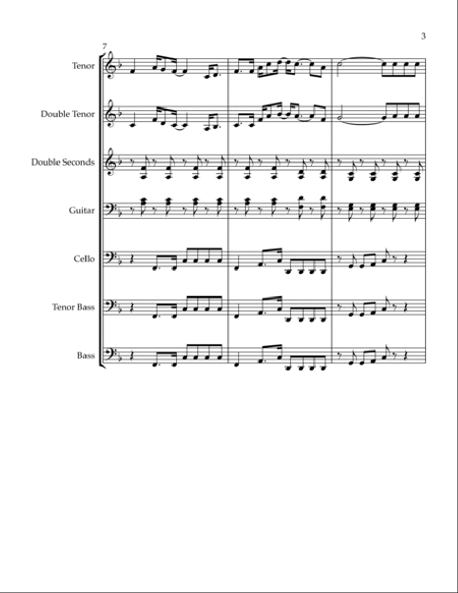 Caribbean Medley Percussion Ensemble scores gallery preview page 3