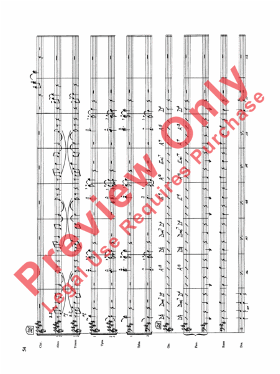 Original Big Band Sounds Big Band scores gallery preview page 55
