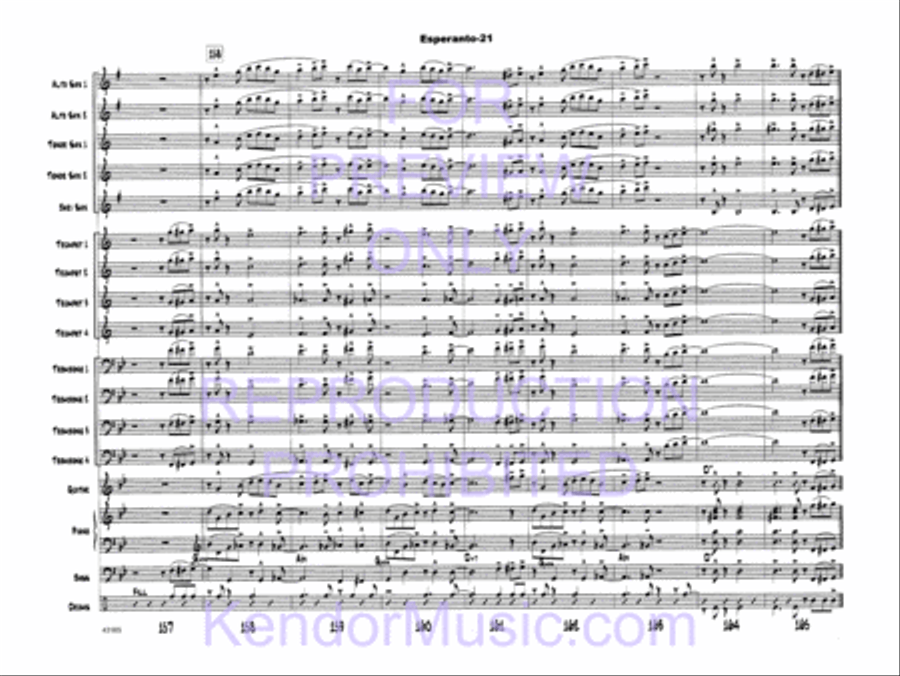 Esperanto Esperanto Jazz Ensemble scores gallery preview page 24
