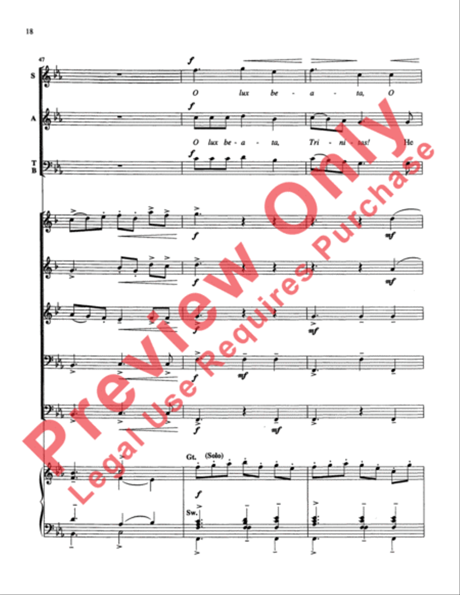 Make We Joy Now Choir scores gallery preview page 18