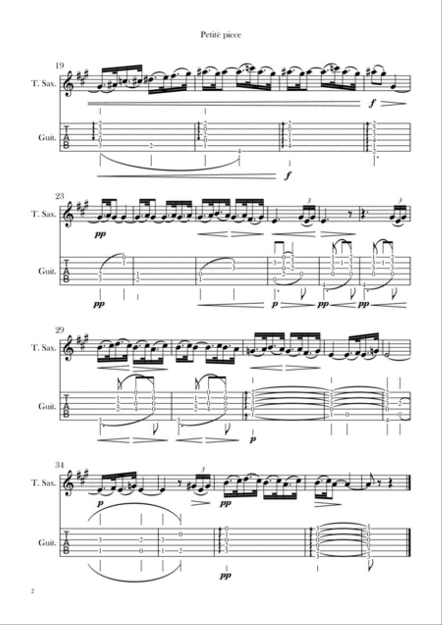 Petitè piece Chamber Music scores gallery preview page 2
