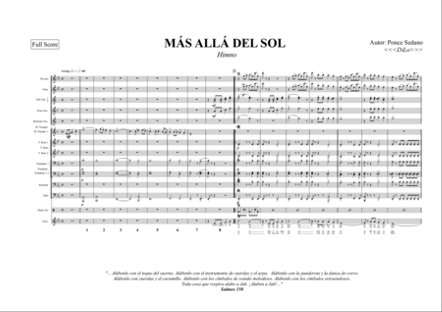 Más Allá del Sol Más Allá del Sol Marching Band scores gallery preview page 3