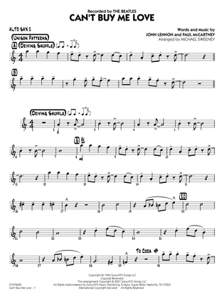 Book cover for Can't Buy Me Love (arr. Michael Sweeney) - Alto Sax 2