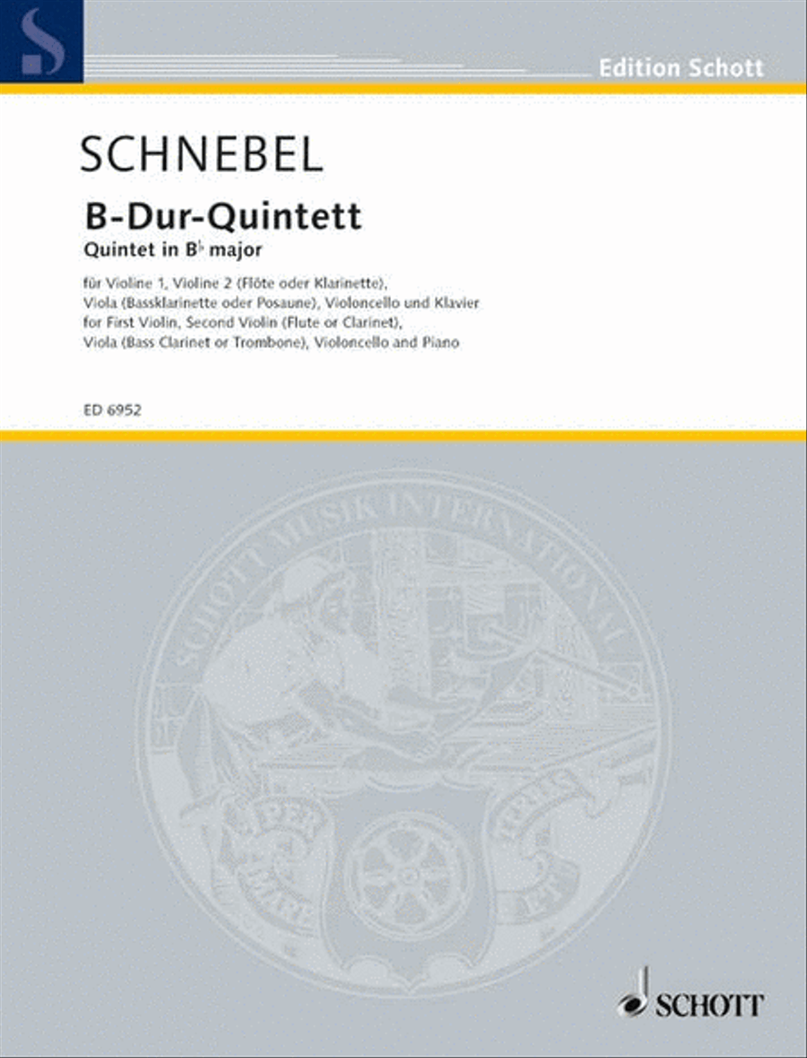 Quintet B flat Major Bass Clarinet scores gallery preview page 1
