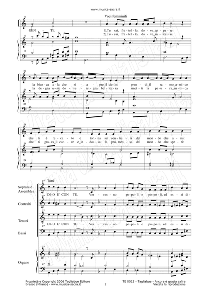 ANCORA E' GRAZIA SALIRE - Per Solo, Coro SATB e Organo image number null