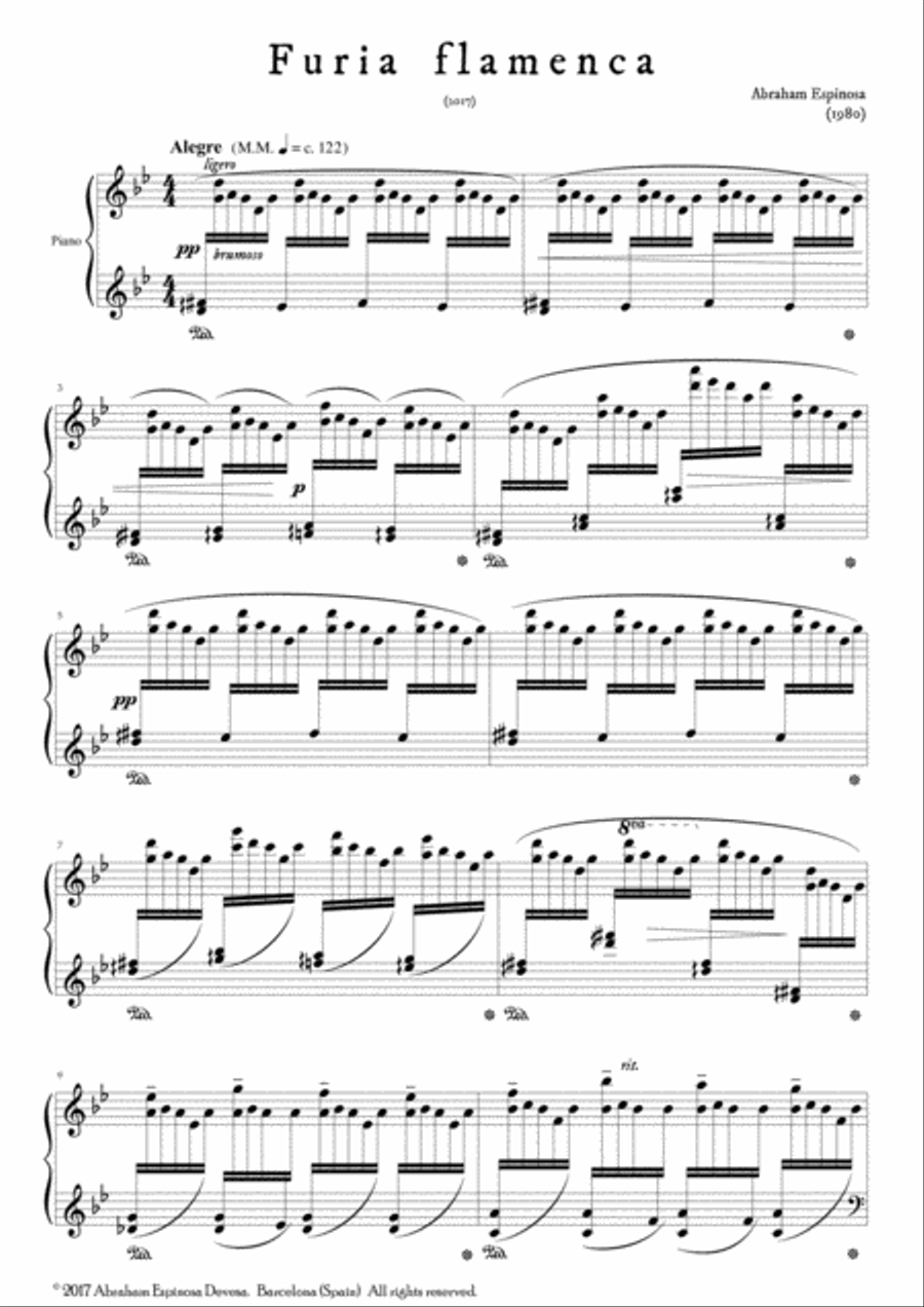 Furia Flamenca Piano Solo scores gallery preview page 2