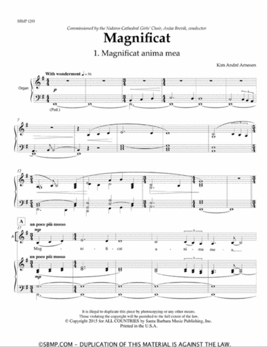 Magnificat - SSAA Choral Book SSAA scores gallery preview page 2