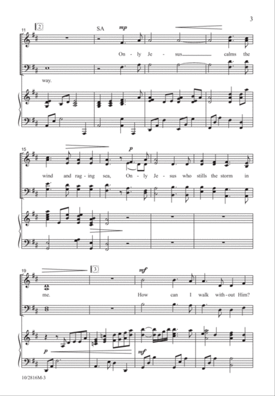 Only Jesus 4-Part scores gallery preview page 4