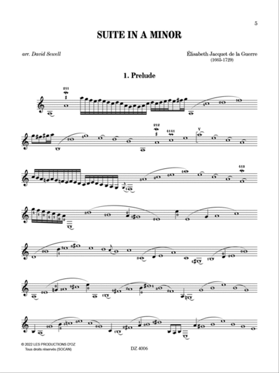 Suite in A minor Classical Guitar scores gallery preview page 2