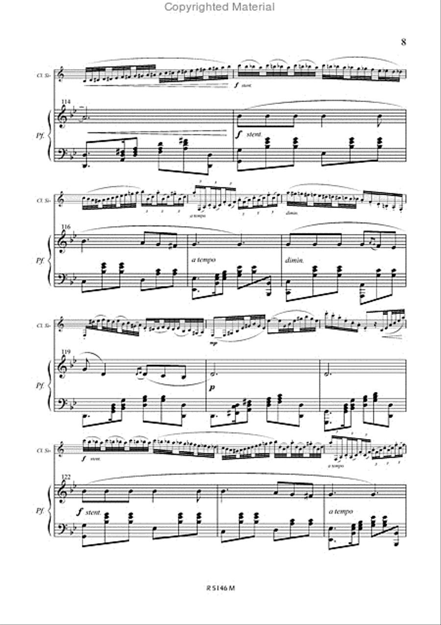 Cavalleria rusticana Cavalleria rusticana Clarinet Solo scores gallery preview page 8