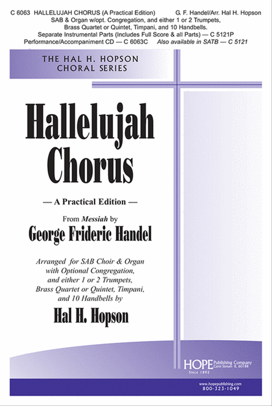 Hallelujah Chorus-SAB Hallelujah Chorus-SAB 4-Part scores gallery preview page 1