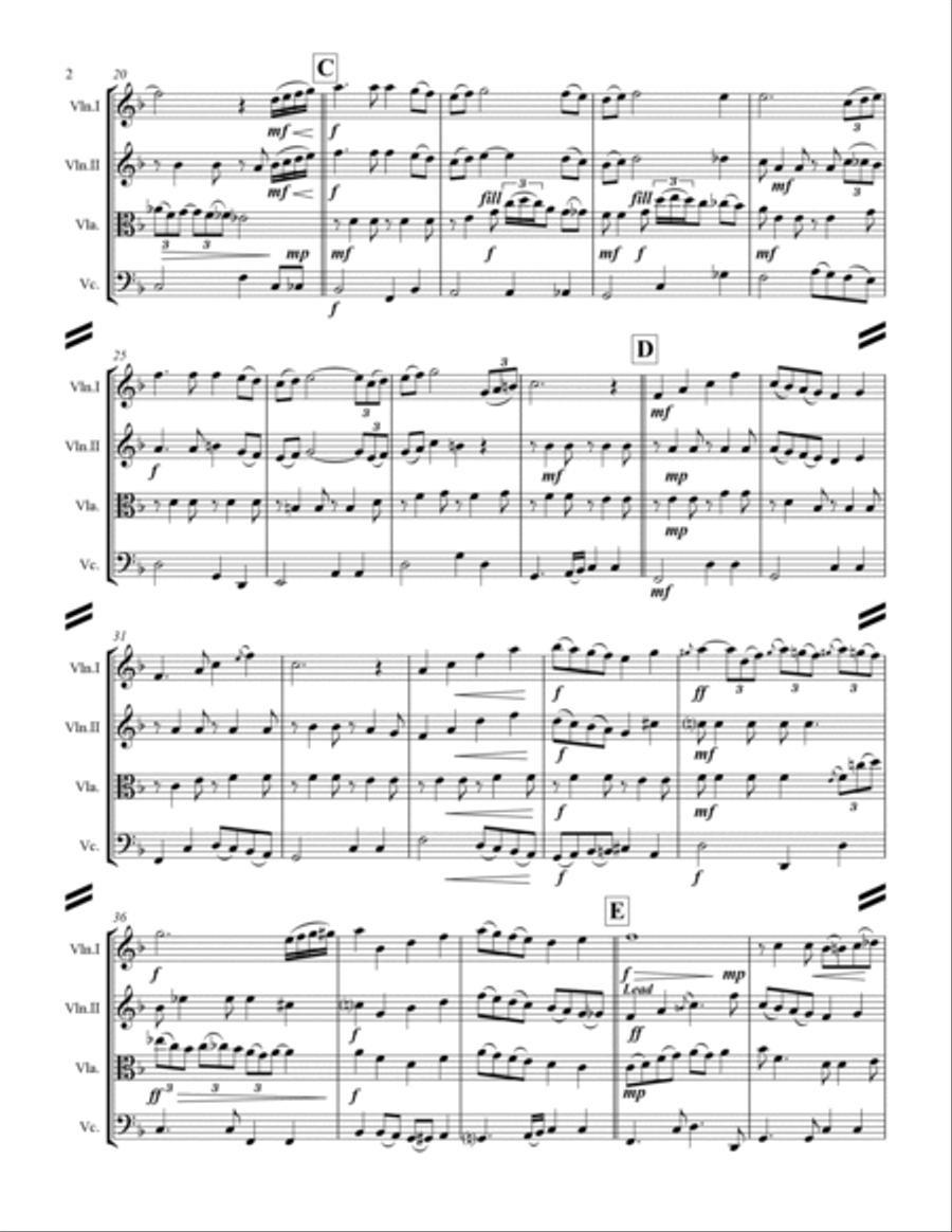Have Yourself A Merry Little Christmas from MEET ME IN ST. LOUIS String Quartet scores gallery preview page 3