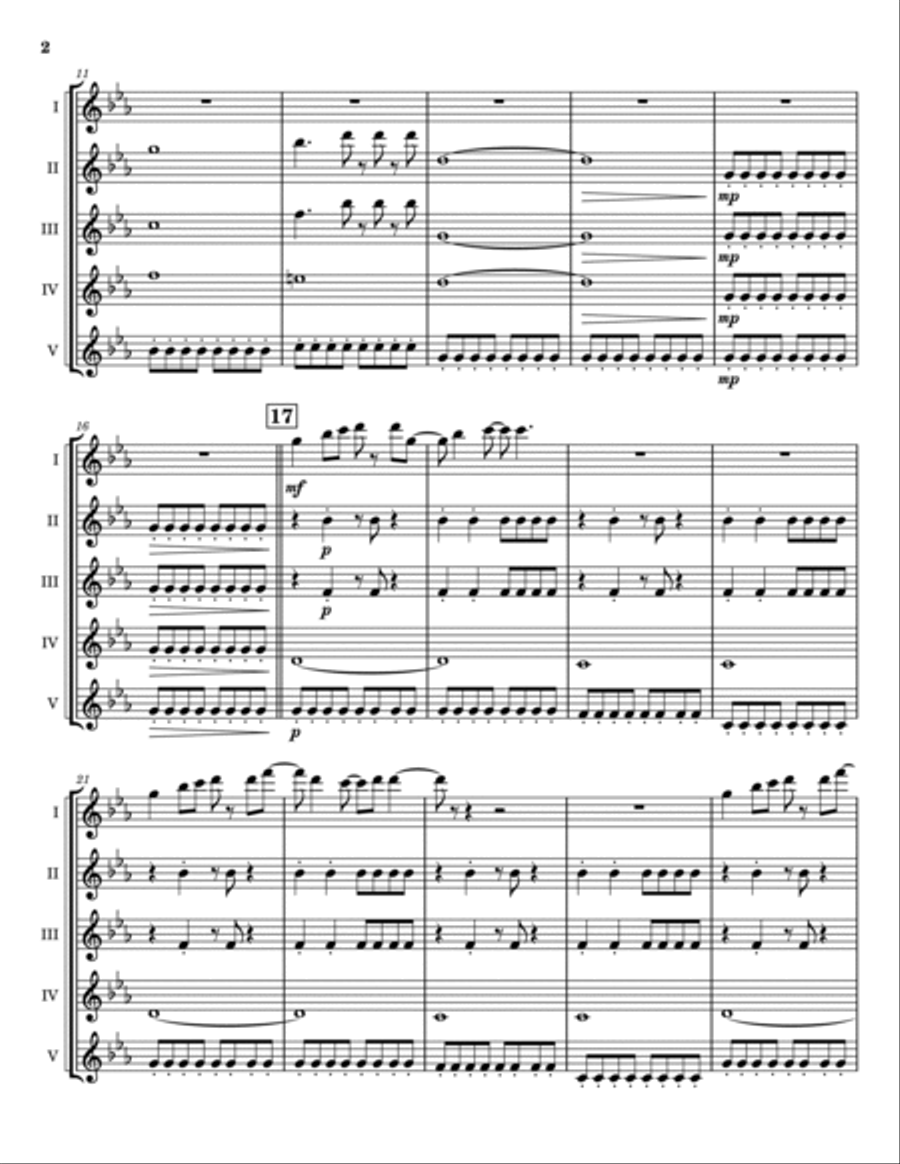 White Wedding Woodwind Quintet scores gallery preview page 3