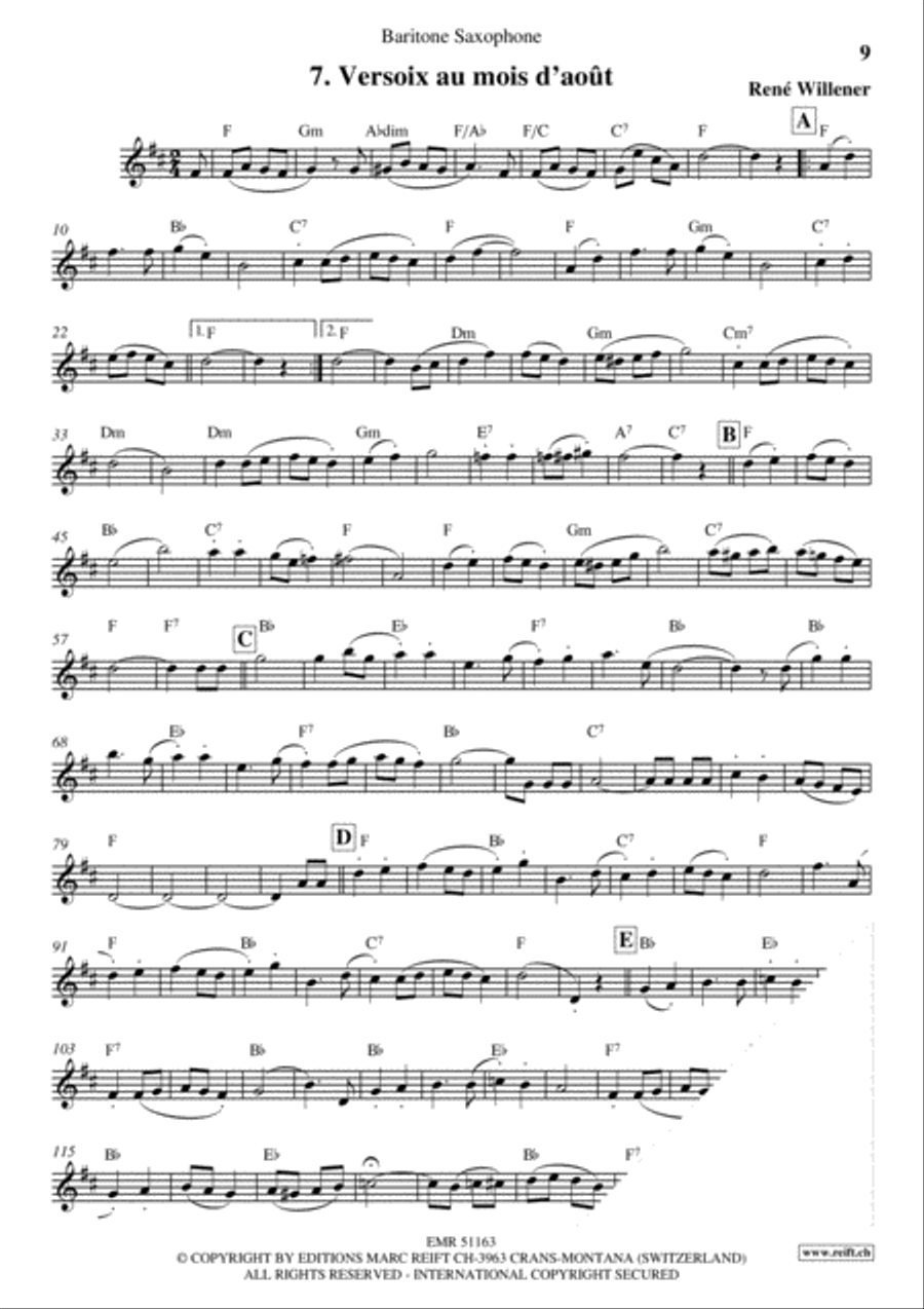 La Fete au Chalet Volume 4 Baritone Saxophone scores gallery preview page 9