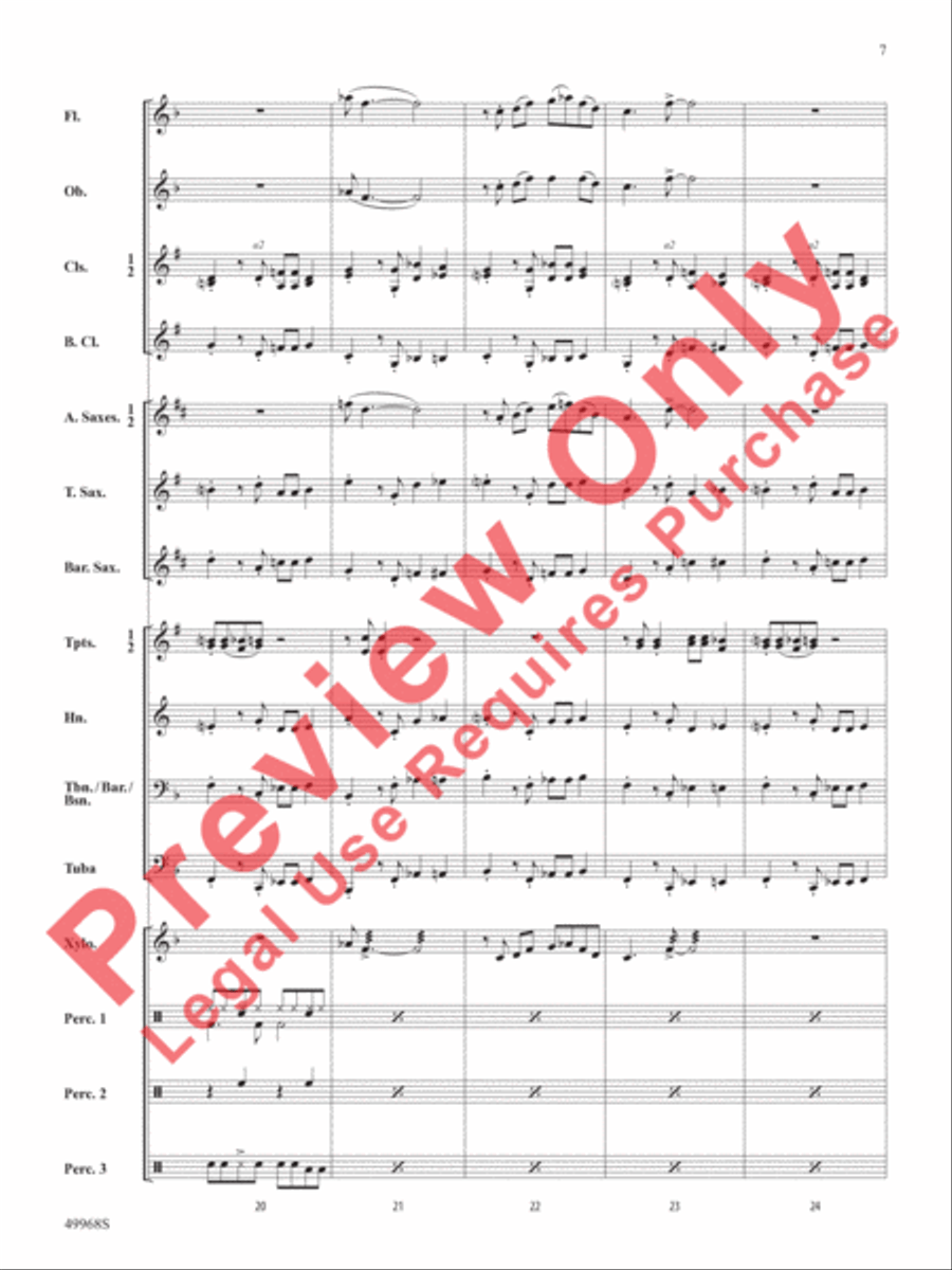 Funky Penguins Concert Band scores gallery preview page 8
