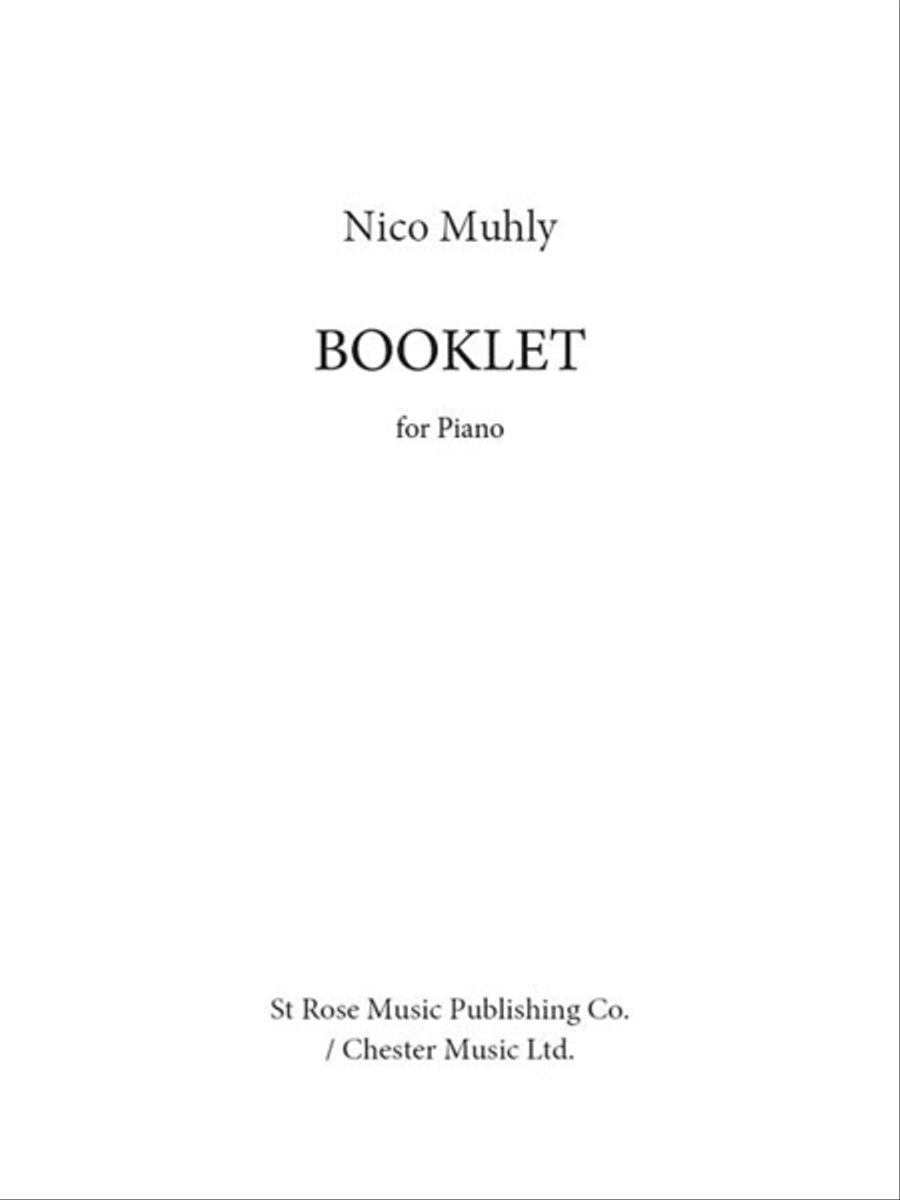Booklet Piano Solo scores gallery preview page 1