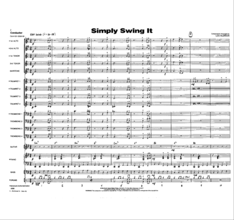 Simply Swing It! Jazz Ensemble scores gallery preview page 2