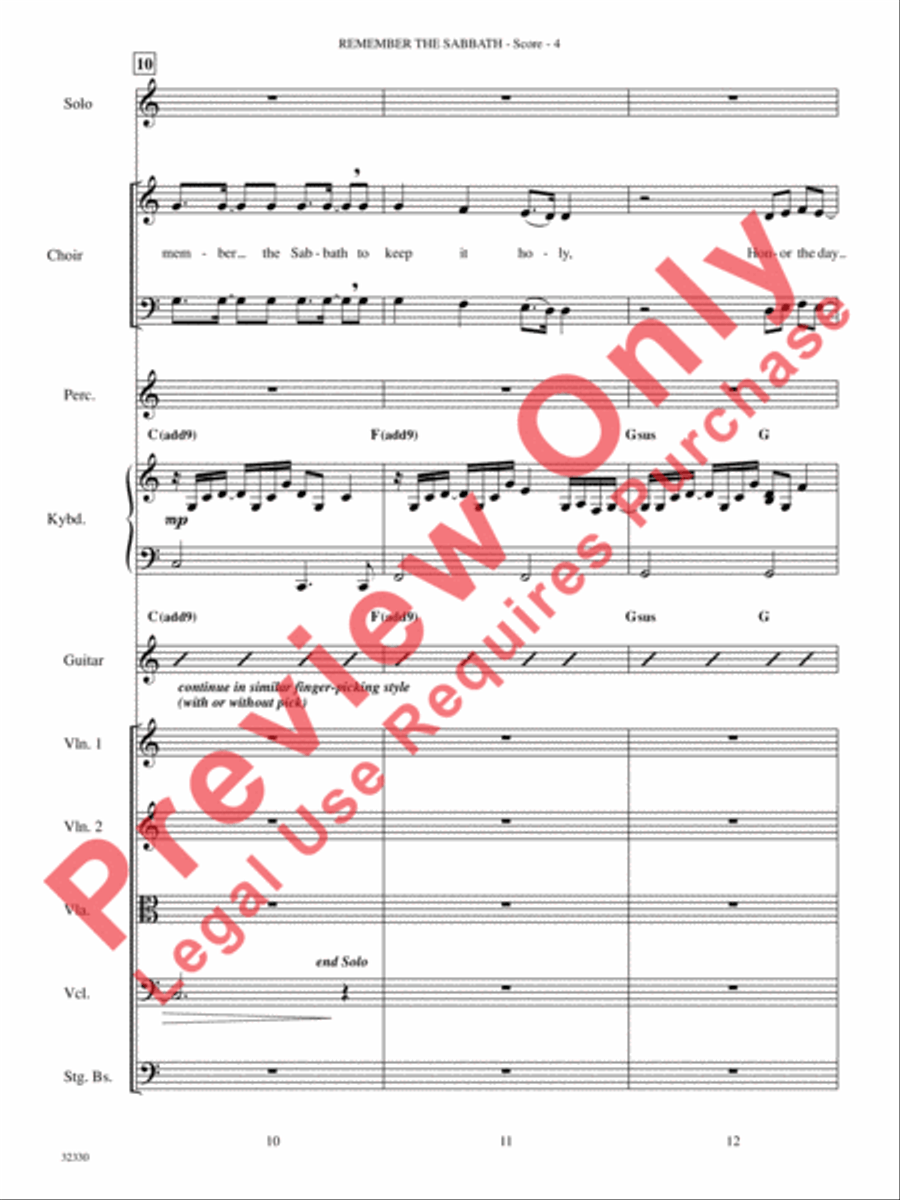 Remember the Sabbath Remember the Sabbath Choir scores gallery preview page 5