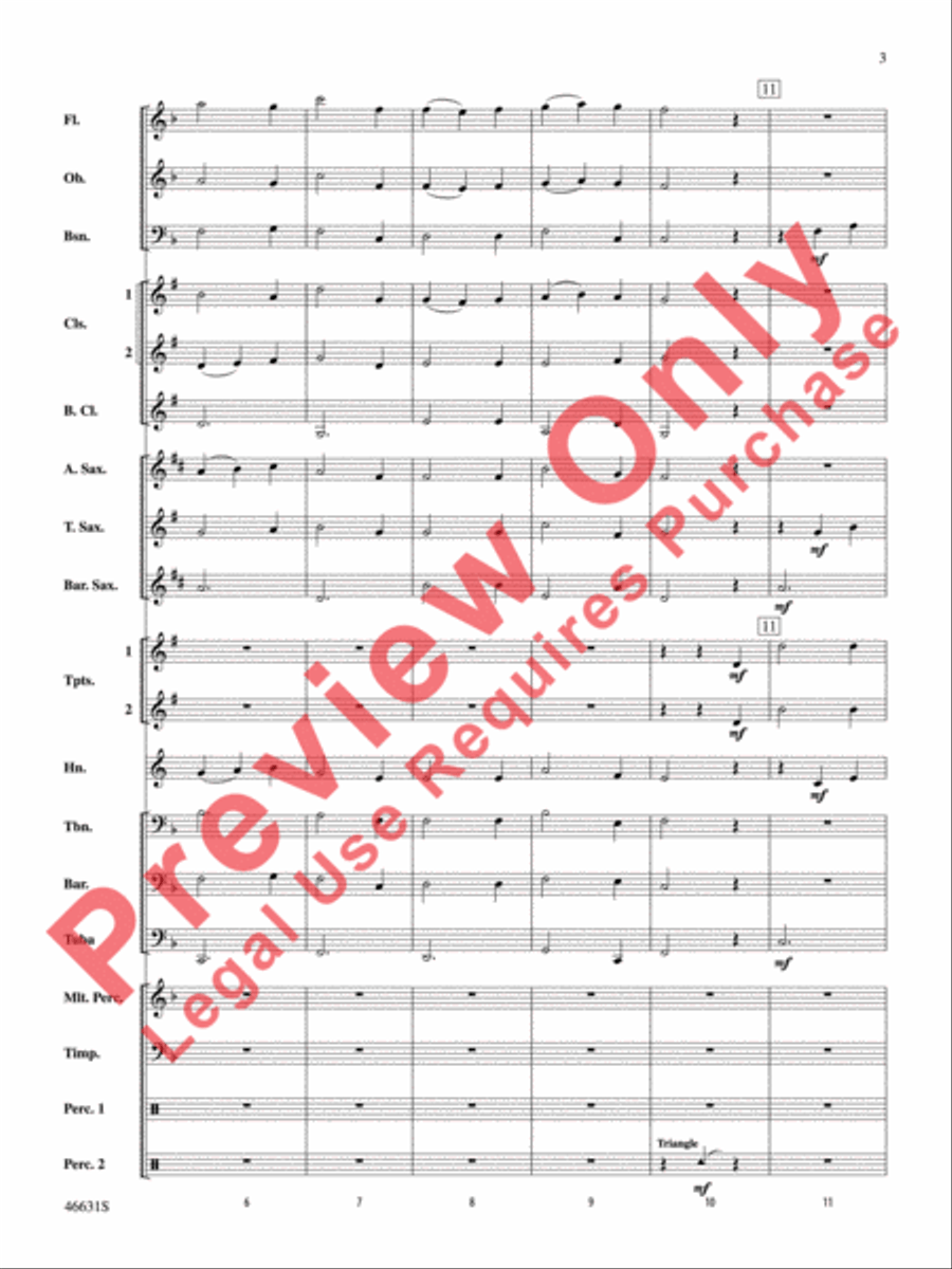 Suite of Carols, Selections from Concert Band scores gallery preview page 4