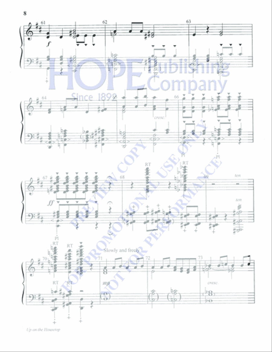 Up on the Housetop 5-Octaves scores gallery preview page 8