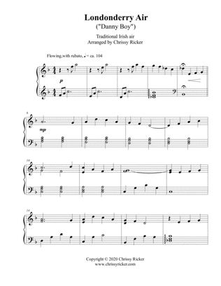 Book cover for Londonderry Air (Danny Boy) - intermediate piano
