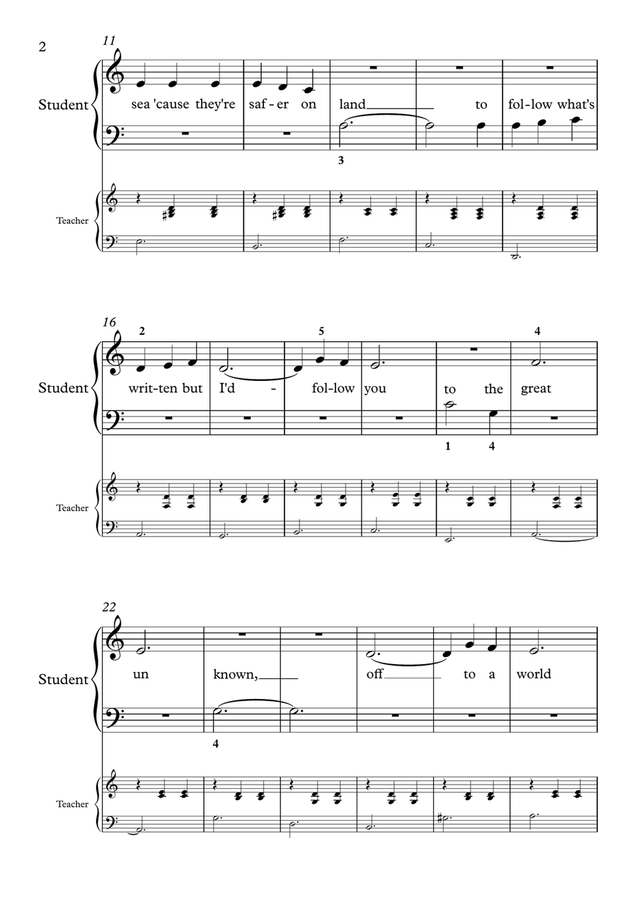 Tightrope Easy Piano scores gallery preview page 2
