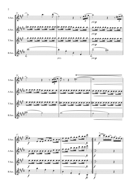 Holberg Suite arranged for Saxophone Quartet Score and Parts