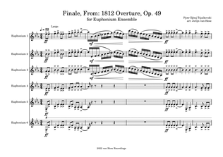 Finale, From: 1812 Overture, Op. 49 for Euphonium (T.C.) Ensemble