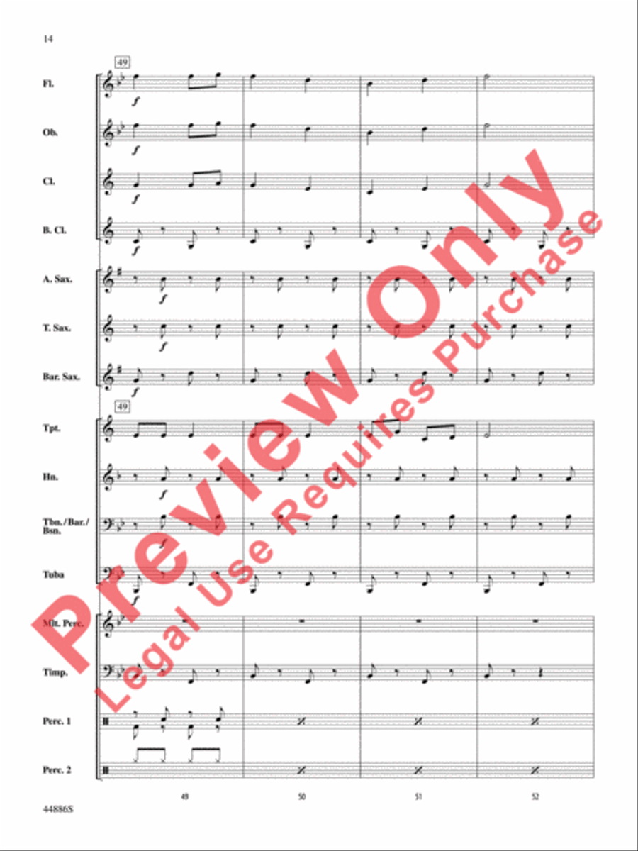 A Whole Lot of Christmas Concert Band scores gallery preview page 15