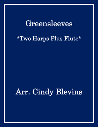 Greensleeves, for Two Harps Plus Flute