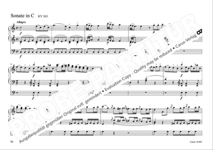 17 Church sonatas Organ Solo scores gallery preview page 57