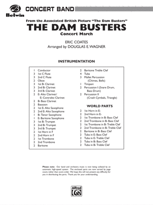 Book cover for The Dam Busters Concert March: Score