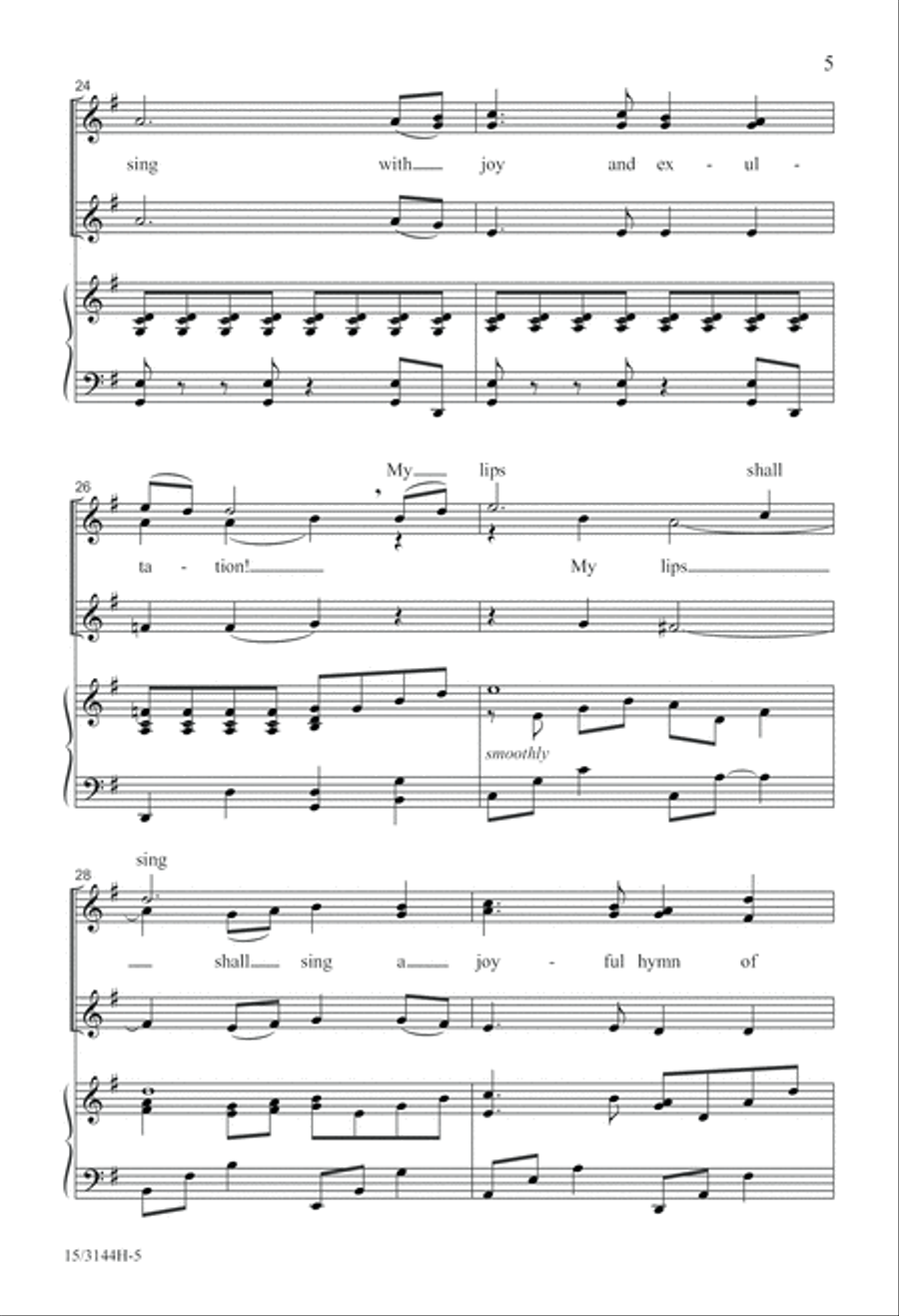 Awake, My Soul, and Sing! SSA scores gallery preview page 6